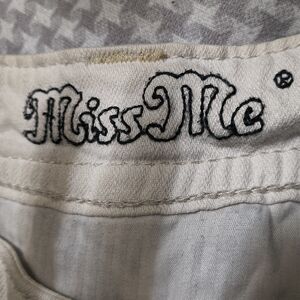 Miss Me White Denim Jeans
